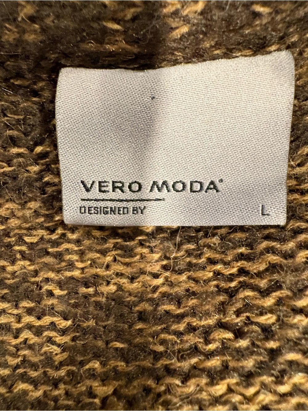 Vero Moda Brown Marled Crew Neck Sweater - Picture 6 of 8